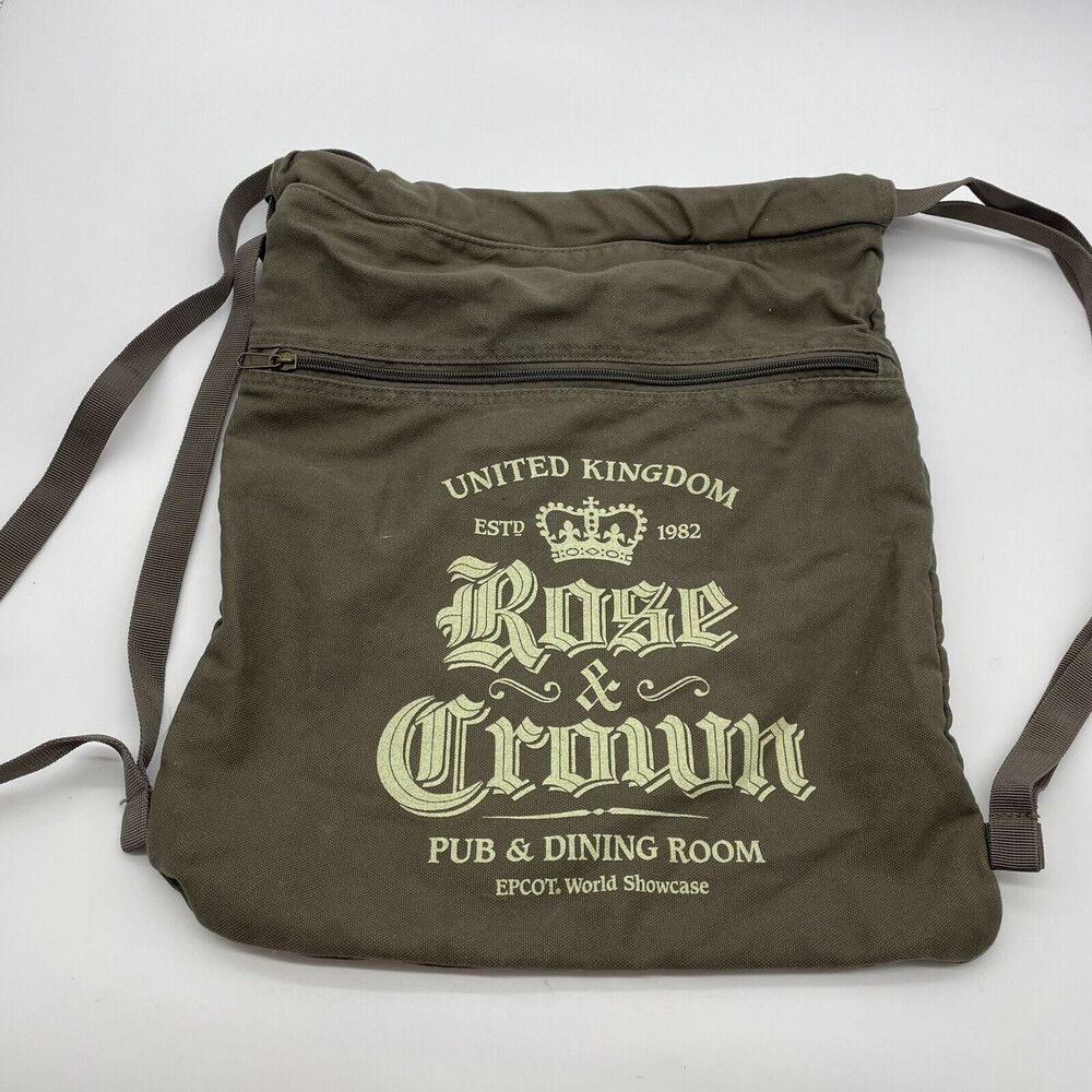 Disney Parks Epcot United Kingdom Rose & Crown Backpack Since Bag Brown
